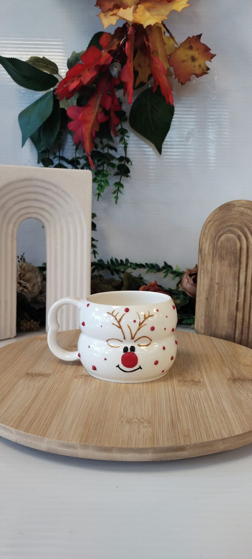 El Yapımı Seramik Bublle Kupa