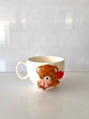 El Yapımı  Ayıcıklı mug