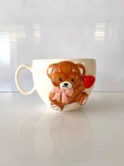 El Yapımı  Ayıcıklı mug