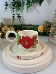 Seramik  24 K altın Dekorlu Mug